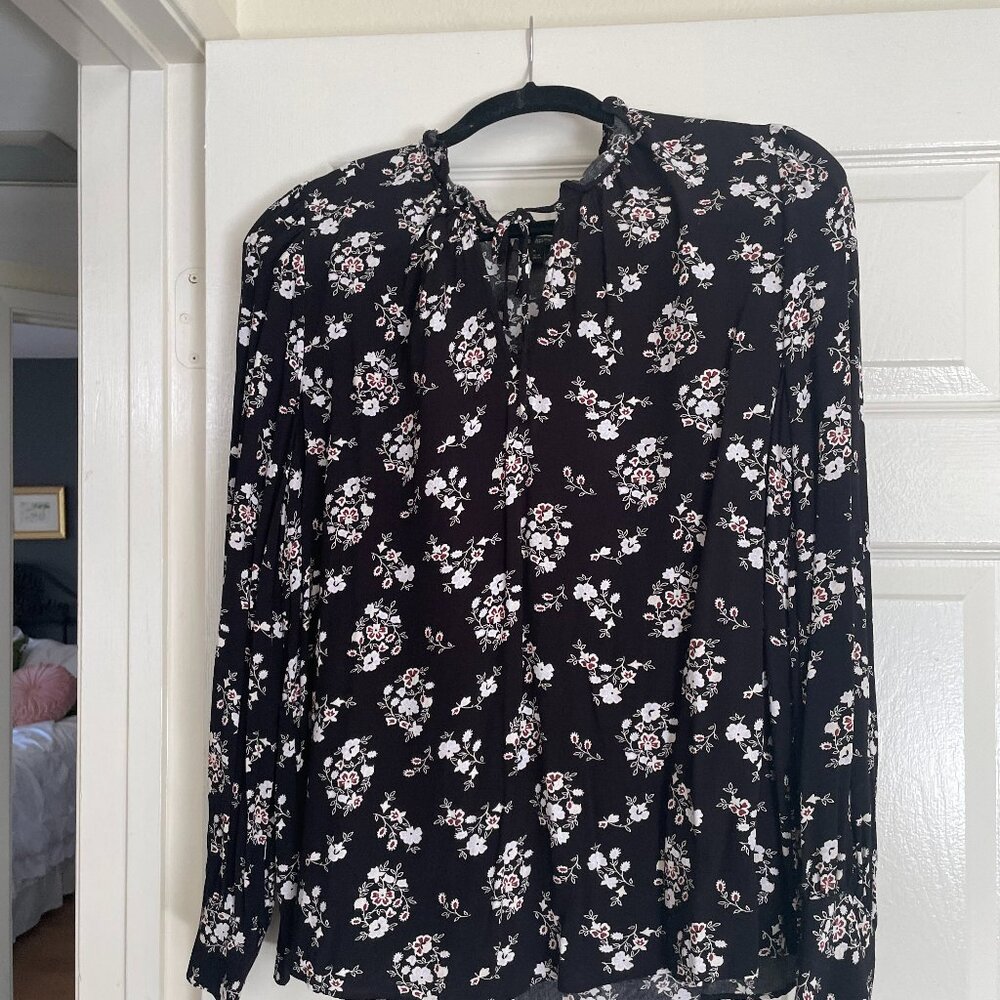 Matching floral blouse and skirt